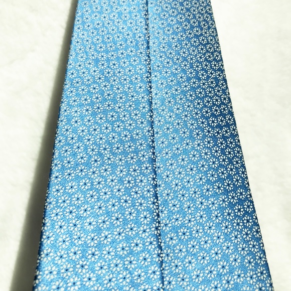Ermenegildo Zegna Tie FLOWER POWER Blue pattern - Picture 6 of 8